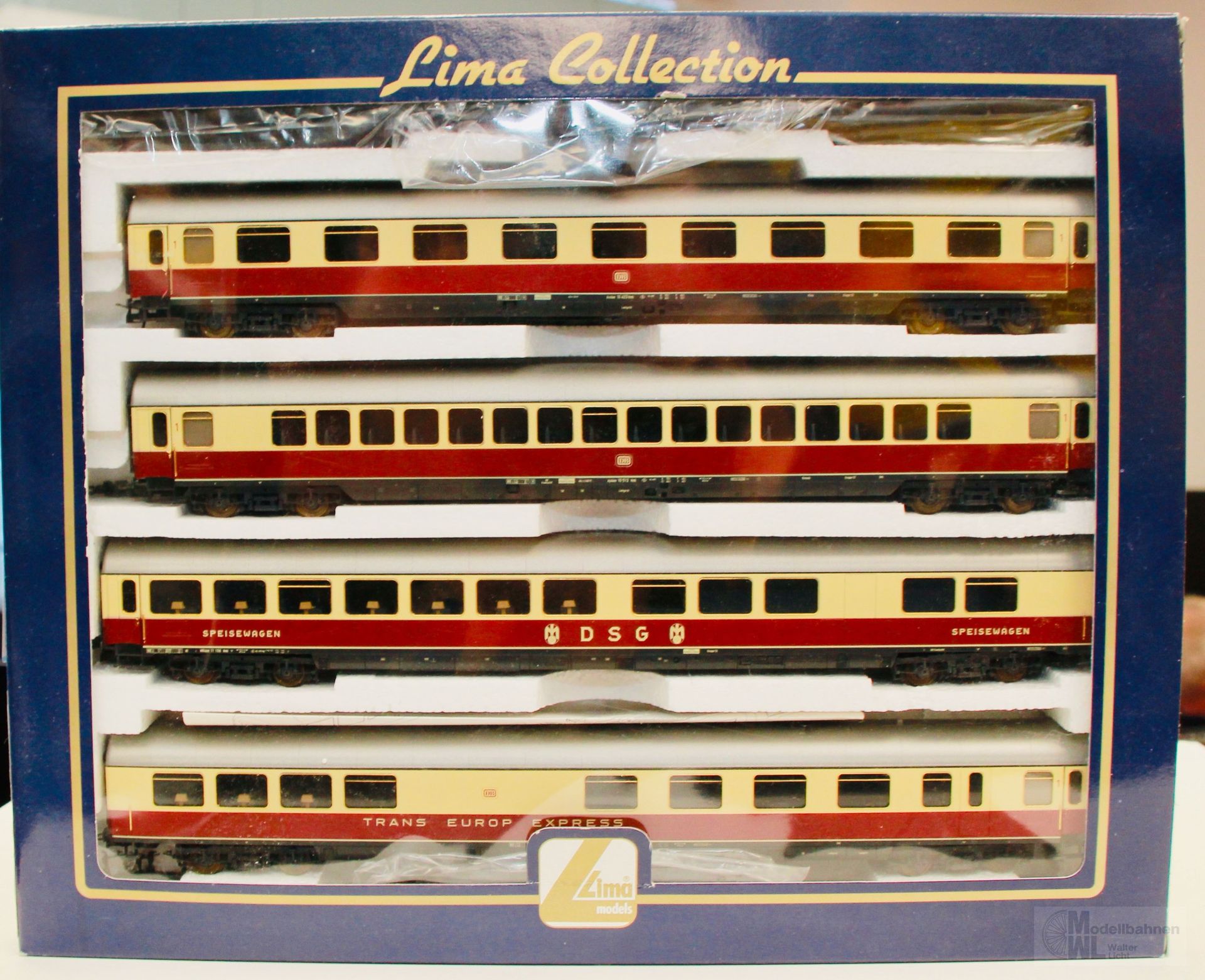 Lima 149756 - Lima - TEE Wagenset DB Ep.III Blauer Enzian 4.tlg. H0/GL